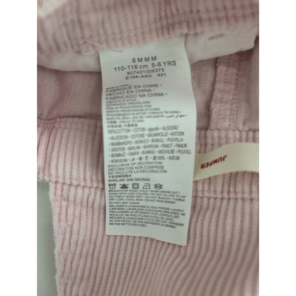 Vtg Levi‎ Strauss & Co. Pink Cotton Corduroy Jean Jumper Rose Gold Hardware-5/6 - Picture 9 of 9